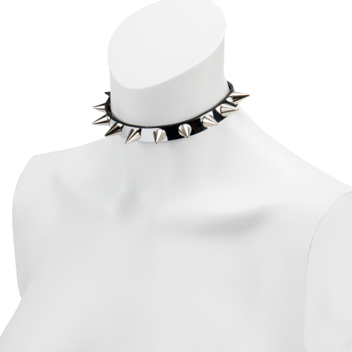 Choker-Slim Mirror With Cone Spikes