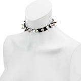 Choker-Slim Mirror With Cone Spikes
