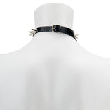 Choker-Slim Mirror With Cone Spikes