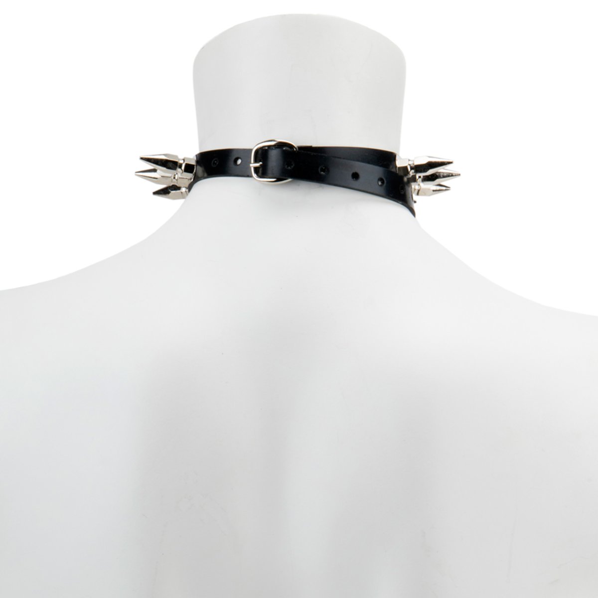 Choker-Slim Mirror With Large Dog Spikes