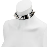 Choker-Mirror With Dog Spike