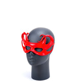 Cecilio Leather Designs Hex Tendrils Mask - Red