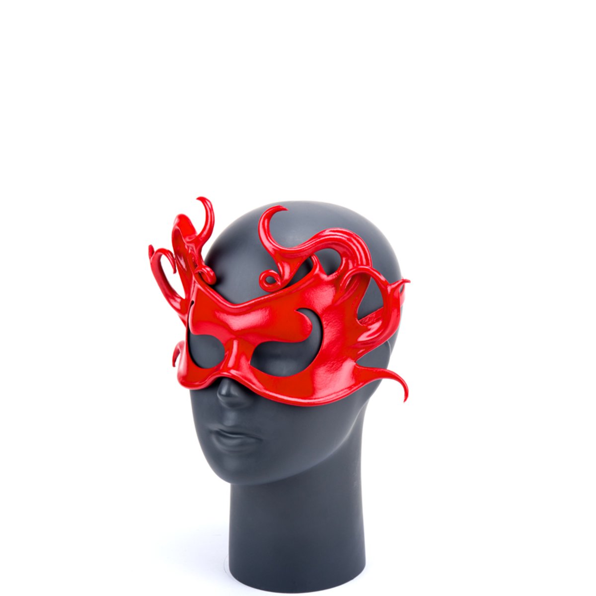* Red Wave Leather Mask