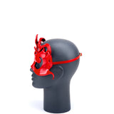 * Red Wave Leather Mask