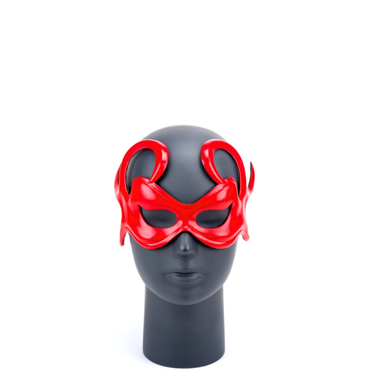 Cecilio leather Designs  Rolling Curves Mask - Red