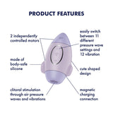 Satisfyer Mission Control Clitoral Suction Stimulator Violet