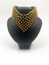 Necklace - Large Gold Spike  Rubber