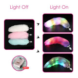 Light-up Tail with Steel Butt-Plug  Pink