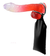 Double Cock Ring With Weight Sack