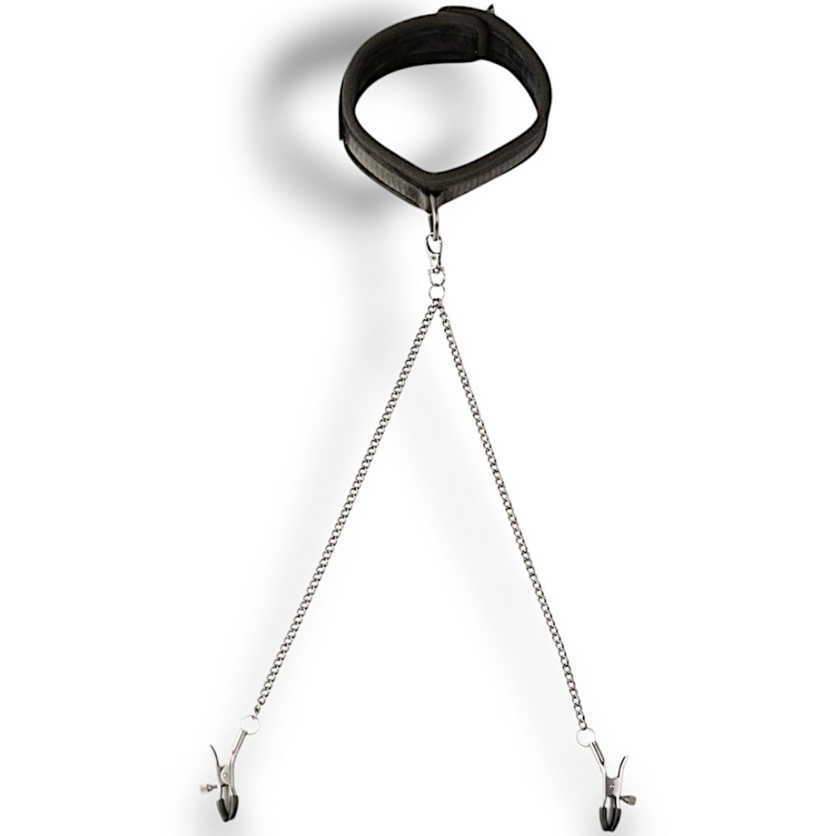 Sei Mio Twin Tweaks-Velvet Collar With Nipple Clamps