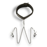 Sei Mio Twin Tweaks-Velvet Collar With Nipple Clamps