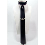 Skinny Tie W/ Winged Skull