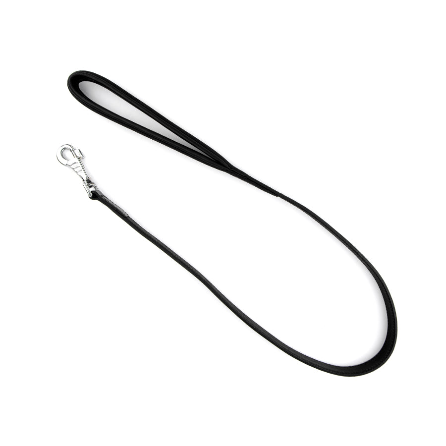 Leather Leash with Padded & Black Leather Lined Handle