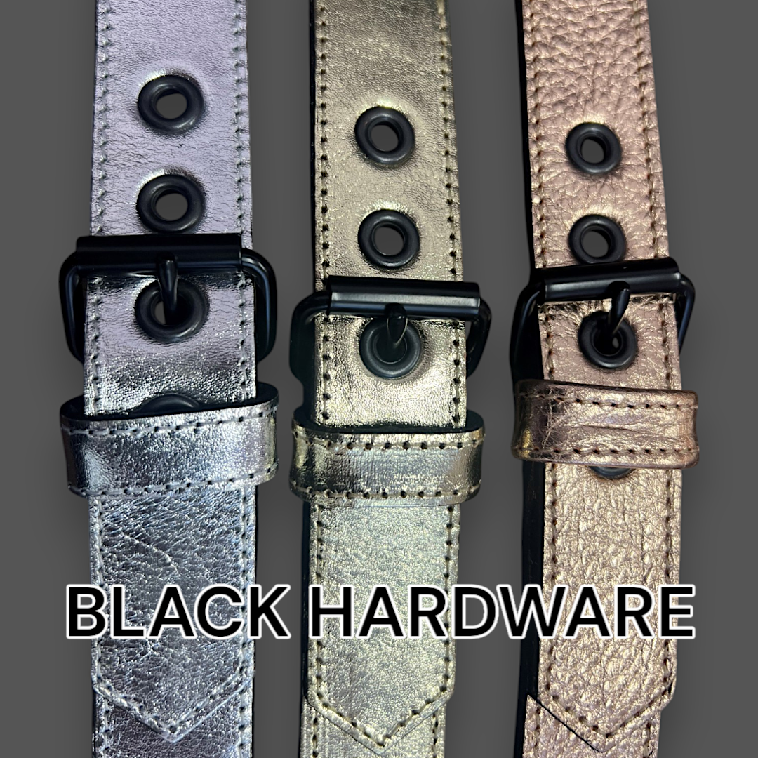 Metallic Leather Triple Point Adjustable Fixation Strap M2O