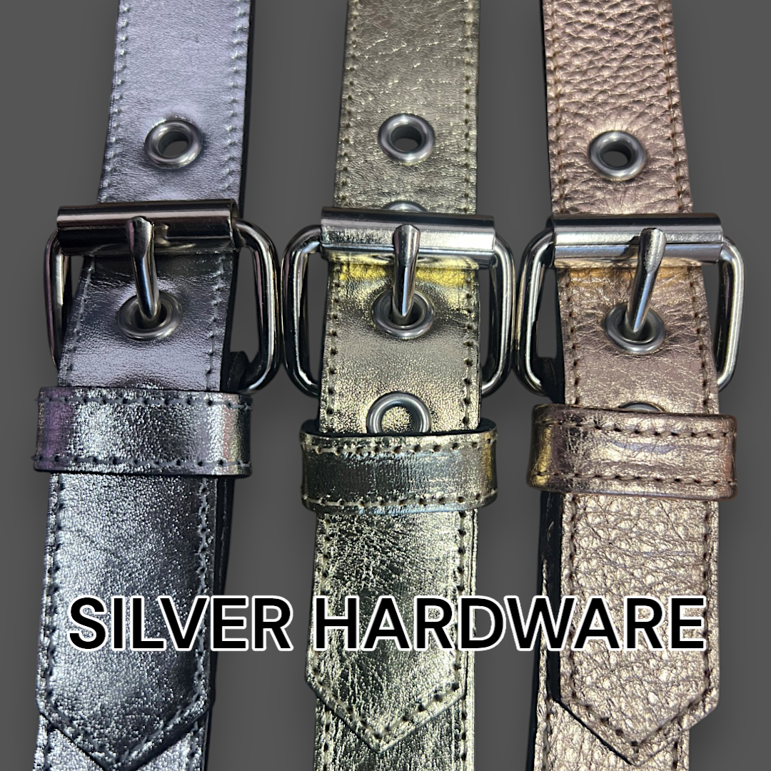 Metallic Leather Triple Point Adjustable Fixation Strap M2O