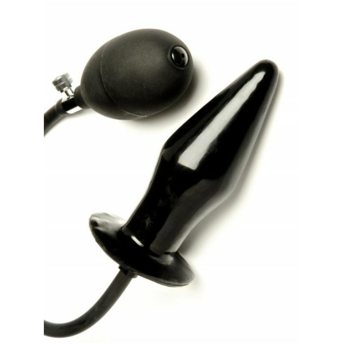 Butt Plug-Small Inflatable Black Butt Plug