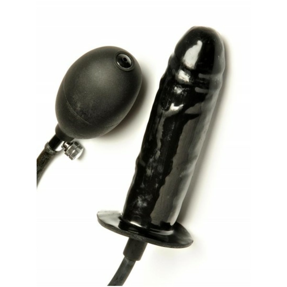 Dildo-Small Inflatable Black Dildo