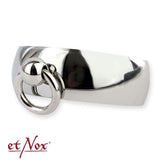 EtNox Story of O Stainless Steel Curved Ring 8mm