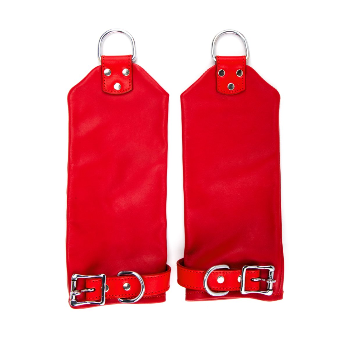 Flat Hand Red Mitts