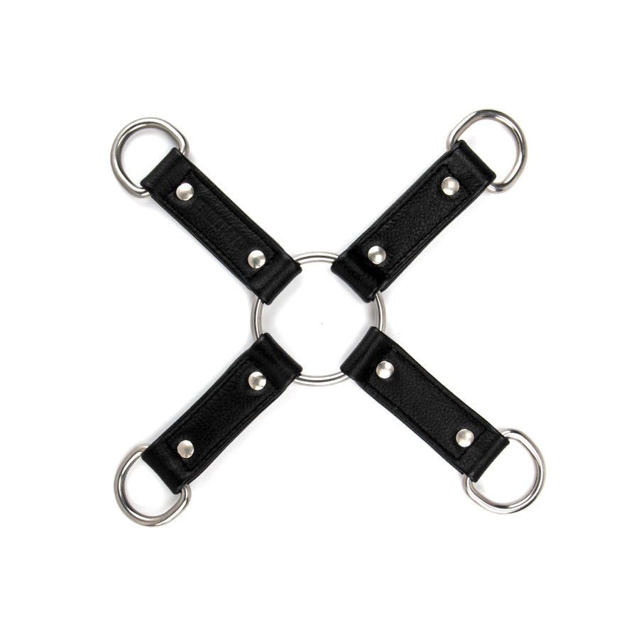 Four Strap D Ring Tether Black