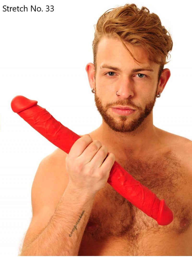Stretch-Red Double Ended Dildo