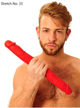 Stretch-Red Double Ended Dildo