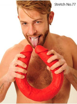 Stretch-Red Double Ended Dildo