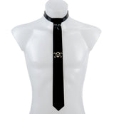 Skinny Tie W/ Skull