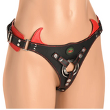 Creature Cocks Horny Devil Strap-On Harness Red