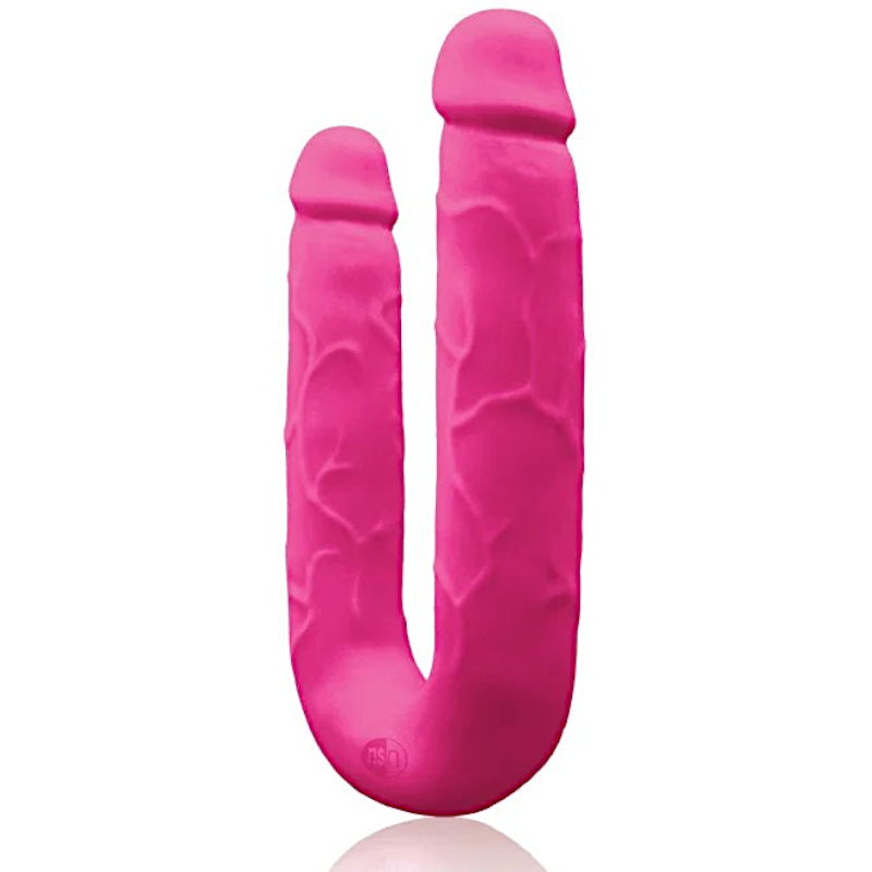 Colours DP Pleasures Pink Double Ended Dildo