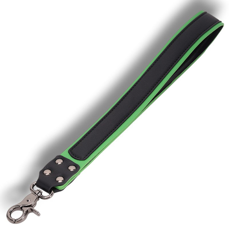 Short Puppy Leash w/Trim - Green