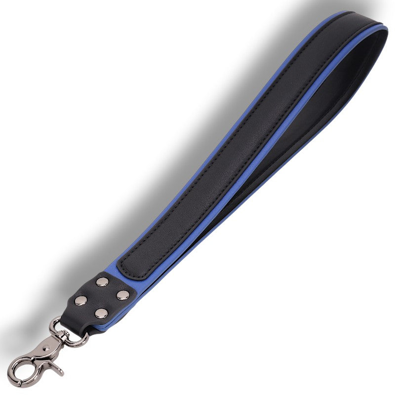 Short Puppy Leash w/Trim -Blue