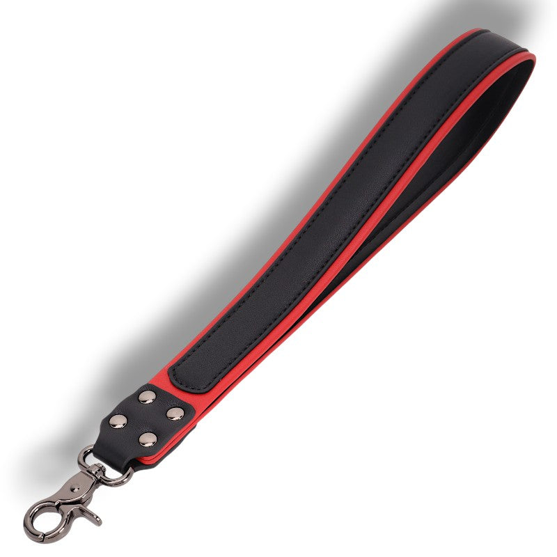 Short Puppy Leash w/Trim - Red