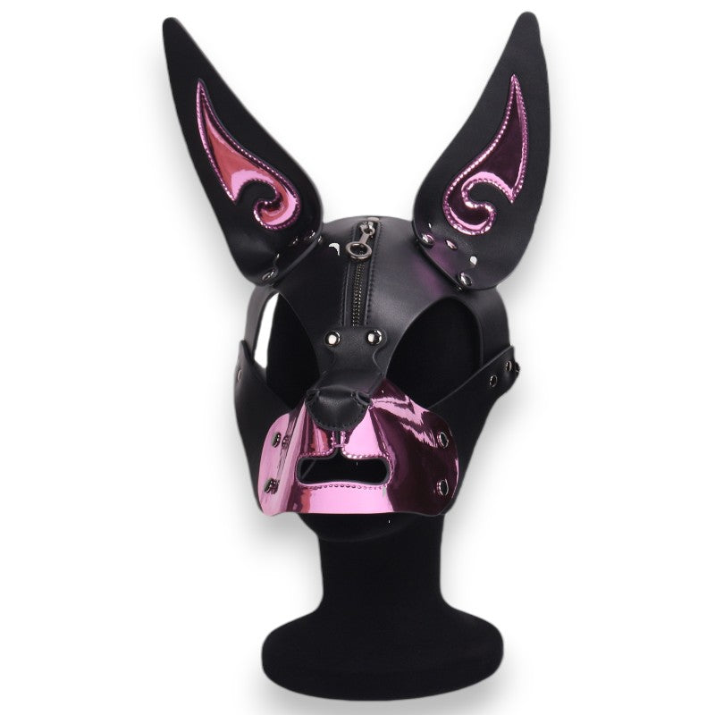 K9-CHROME DOG MASK-Pink