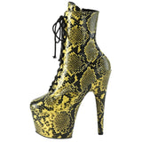 Adore-1020Spwr Yellow Snake Print