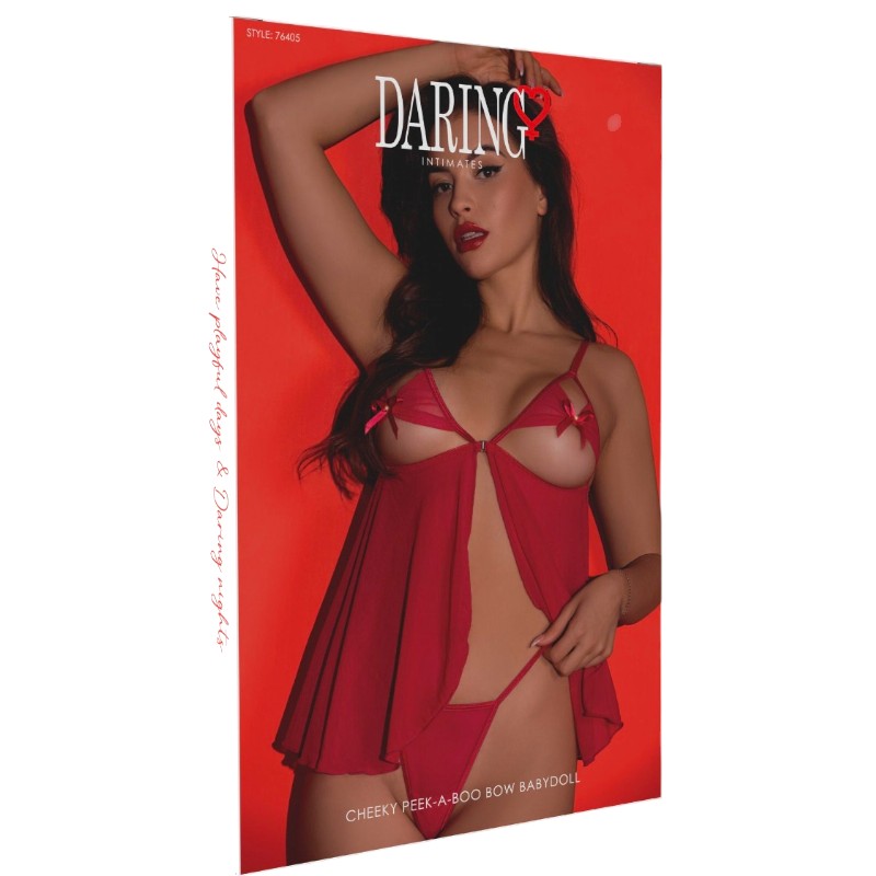 Cheeky Peek-A-Boo Bow Babydoll