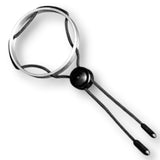 Polished Aluminum Ring With Stretchy Rubber Cord-Looped
