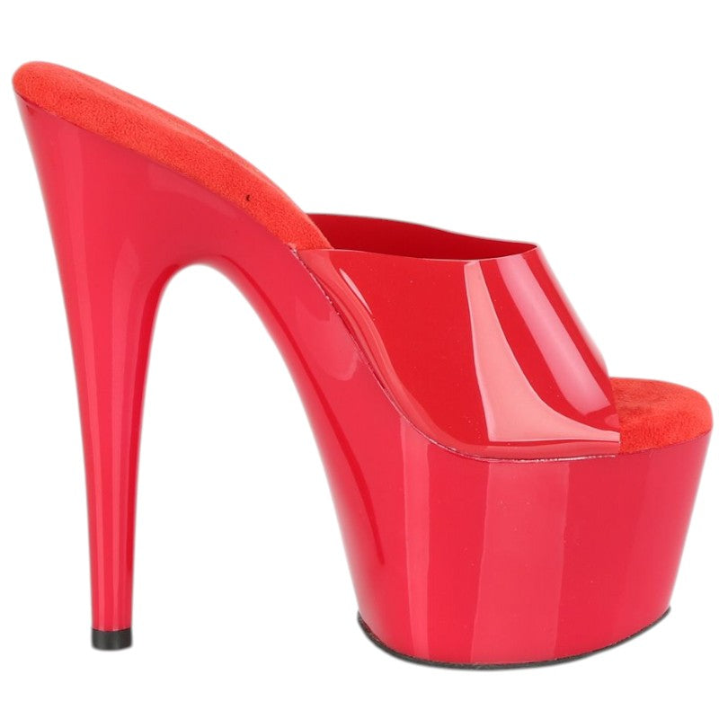 ADORE-701N Platform Mule Red Jelly