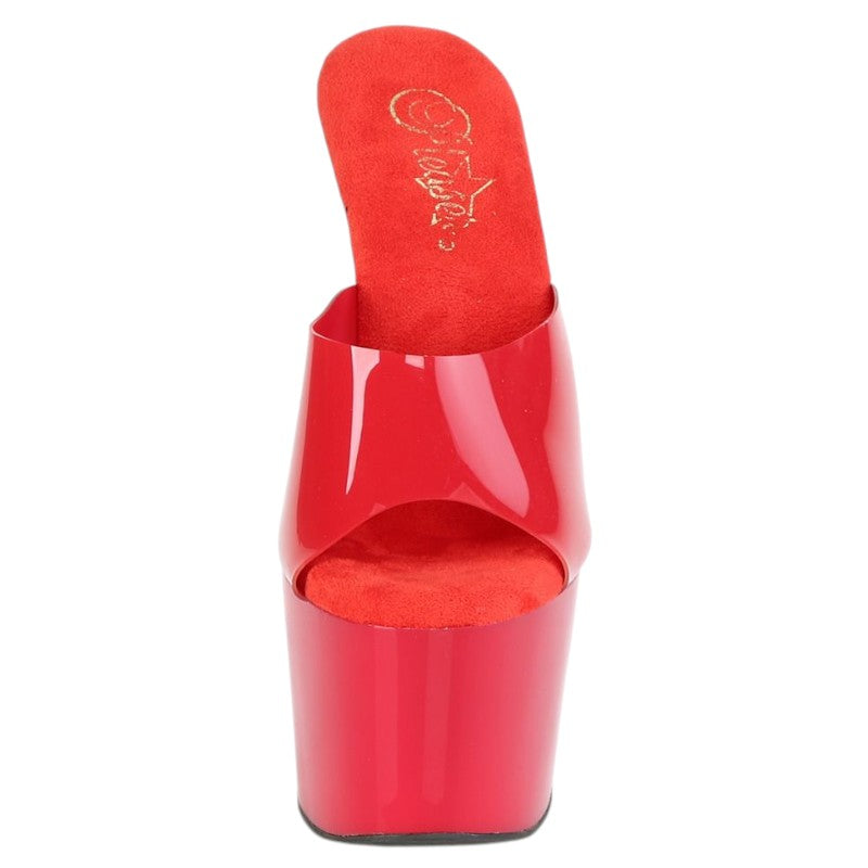 ADORE-701N Platform Mule Red Jelly
