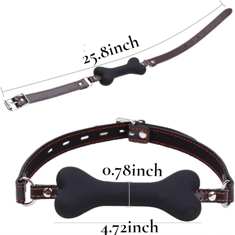 Dog Bone Gag White