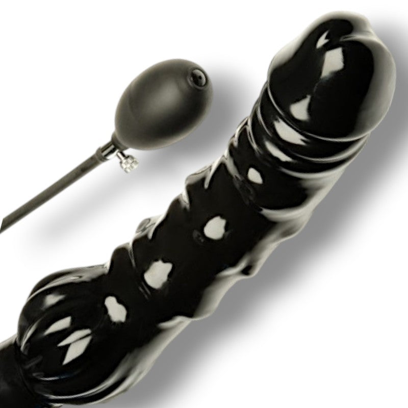 Dildo-Xxlarge Inflatable Black Solid Dildo