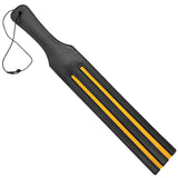 Long Leather Paddle Duo Stripes Yellow
