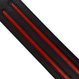 Long Leather Paddle Duo Stripes Red