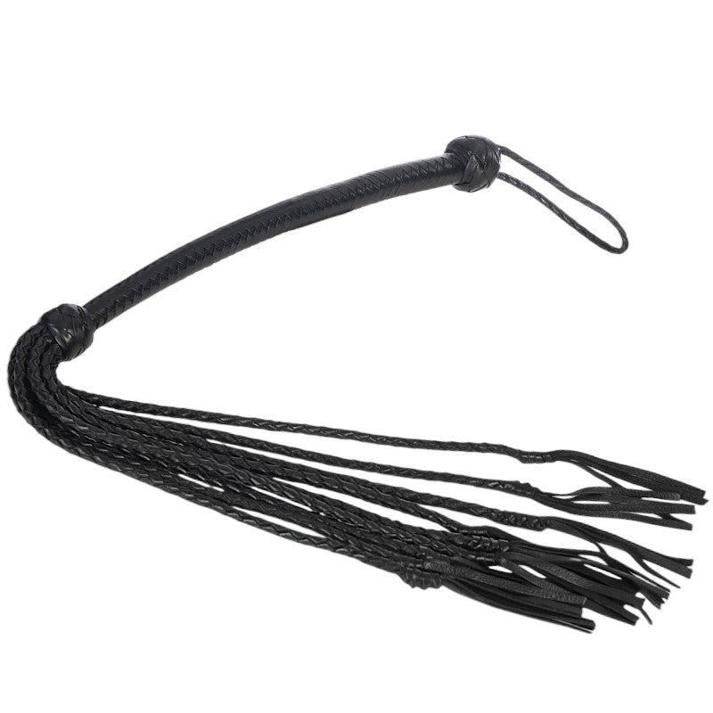 Long Handle Leather Cat-O-Nine Tails