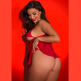 Cheeky Peek-A-Boo Bow Babydoll