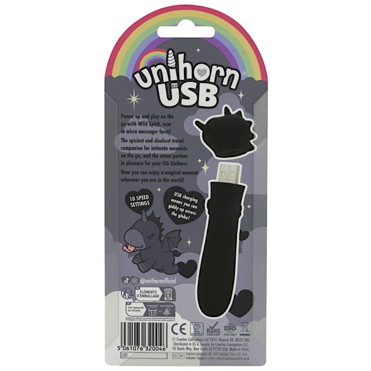 Unihorn Wild Spirit USB Bullet Vibrator