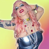 Deviant Choker With Long Chains In