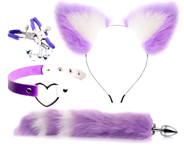 Fabulous Fox /Kinky Kittie Set Purple