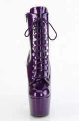 Adore-1020Gp Purple Glitter Ankle Boot