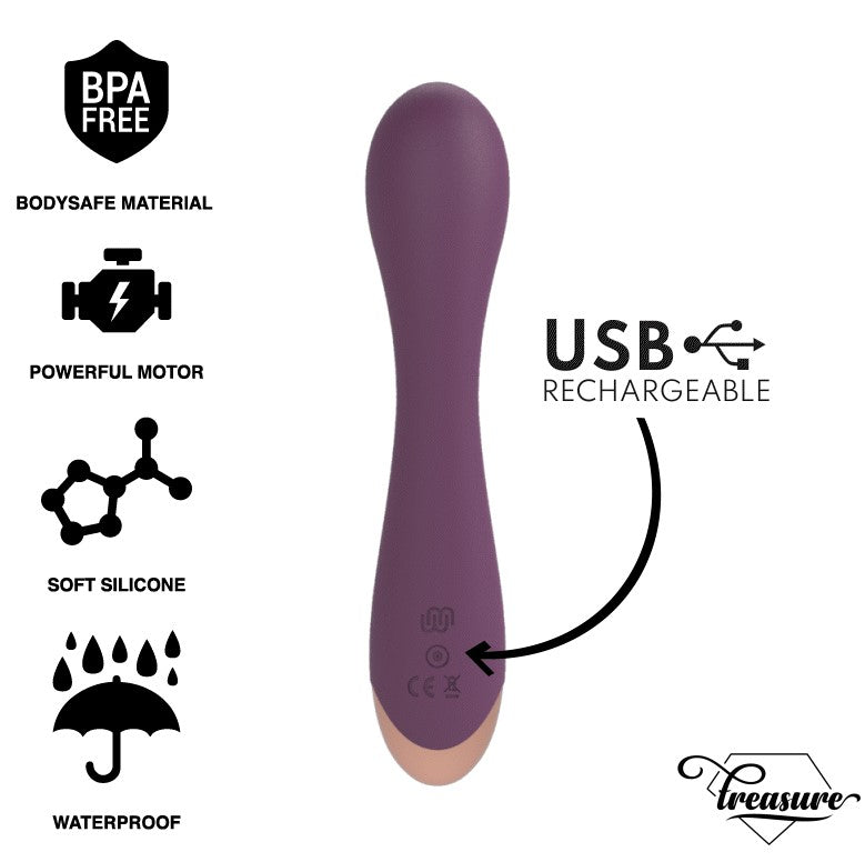 Treasure Hansel G-Spot Vibrator Compatible With Watchme Wireless Technology